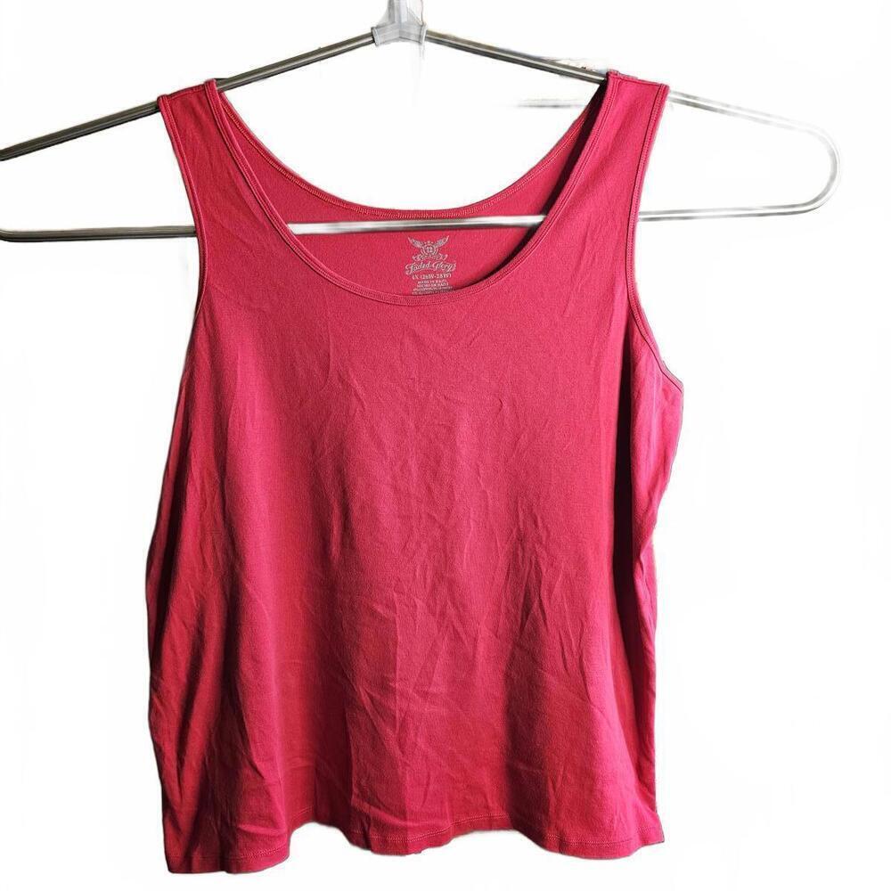 Faded Glory Women's Pink Tank Top Size 4X